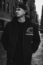 CANVAS BOMBER HOOD JACKET