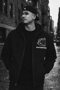 CANVAS BOMBER HOOD JACKET